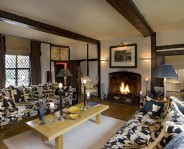 The Elizabethan Country House, Sitting Room with Log Fire